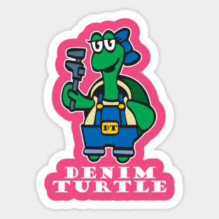 The Denim Turtle Sticker